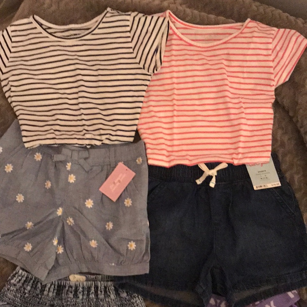Little Girl Shirts and Shorts